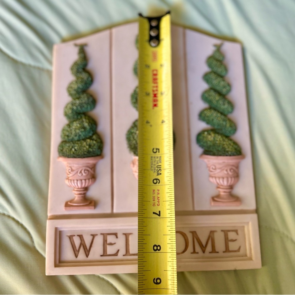 VTG Trimmed Artistic Aborvitae Green Pruned Hedges 3D Textured Plaque Wall Art - Picture 4 of 6